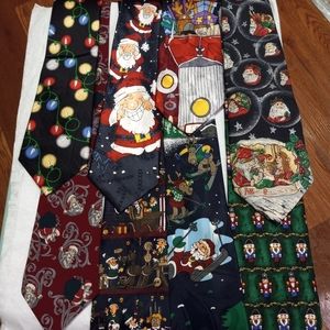 CHRISTMAS Neckties Silk J.Z. Richards, Cornerstone, Jungle Bells etc